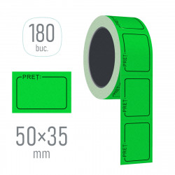 Ценники 50х35/180 штук ST01839 зеленые