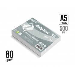 Бумага для офисной техники Dolphin EVERYDAY A5 (80 гр/м2, 500л.) класс С+